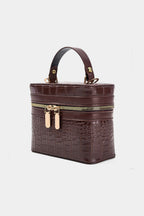 Bags End Faux Leather Zipper Bag