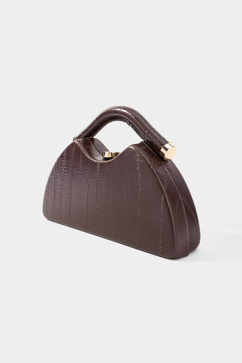Bags End Faux Leather Clutch Bag