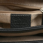 Gucci Dollar Interlocking Chain Bag - Black in Black - detail view 7 showing the bag's shape, finish and visible design details.