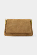 Bags End Suede Metal Chain Flap Shoulder Bag