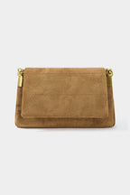 Bags End Suede Metal Chain Flap Shoulder Bag
