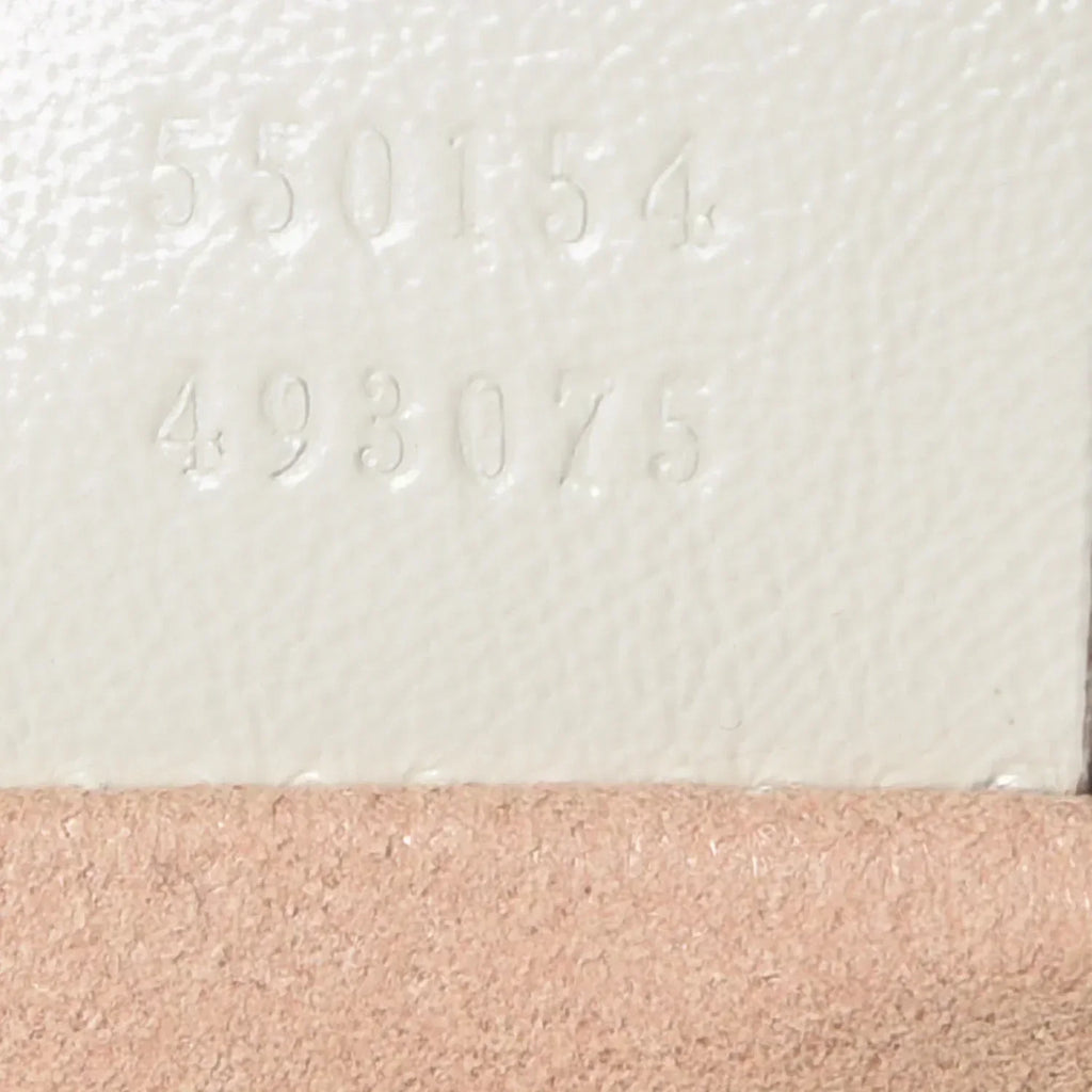 Gucci Azalea Marmont Round Mini Shoulder Bag - White in White - detail view 7 showing the bag's shape, finish and visible design details.