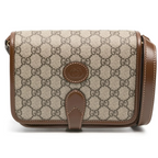Gucci GG Supreme Mini Interlocking Shoulder Bag – Beige
