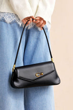 Bags End Faux Leather Asymmetrical Shoulder Bag