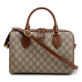 Gucci GG Supreme Canvas Small Boston Handbag – Beige