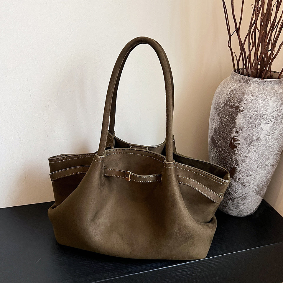 Bags End Ginny Vegan Suede Tote Bag