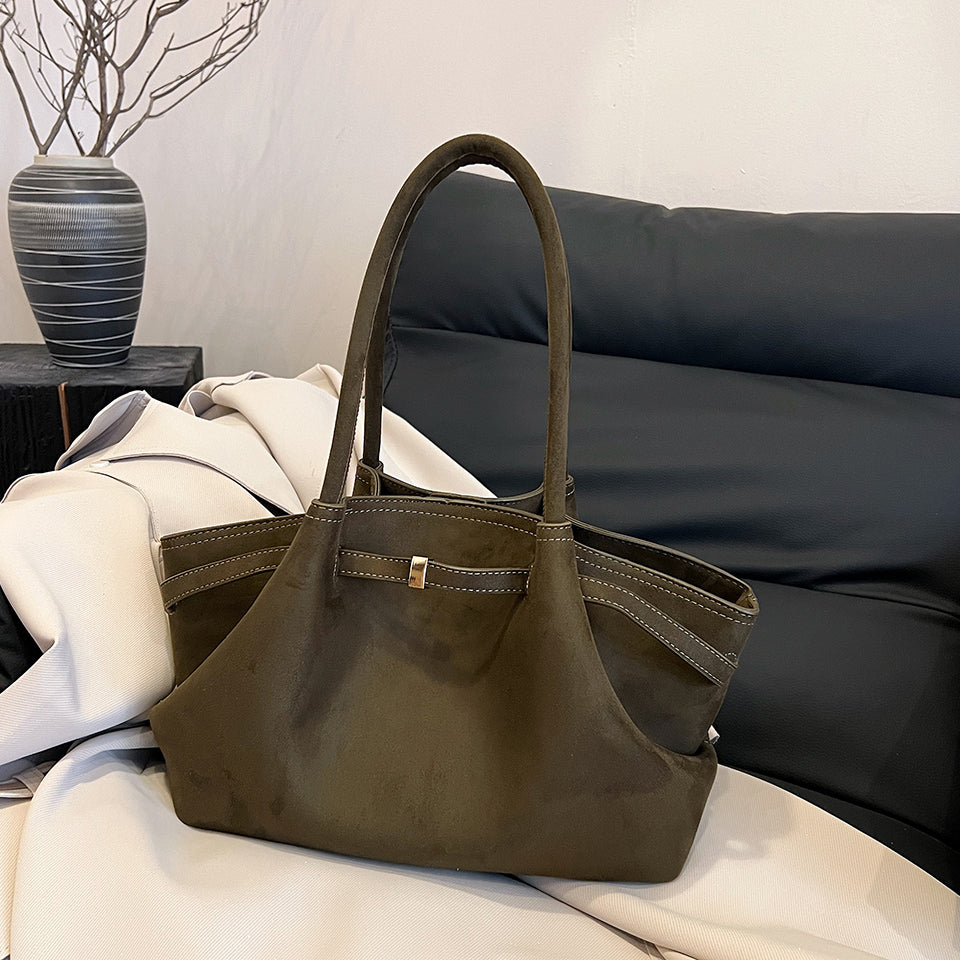 Bags End Ginny Vegan Suede Tote Bag