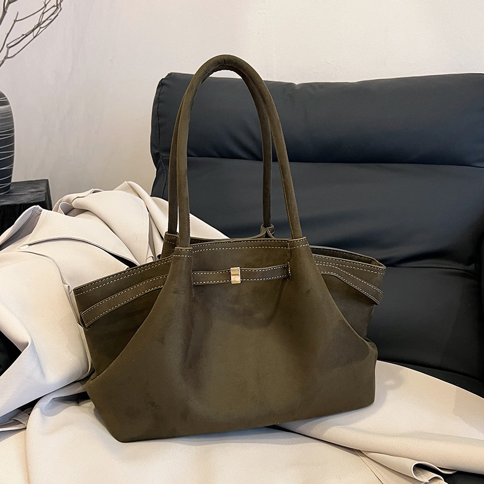 Bags End Ginny Vegan Suede Tote Bag