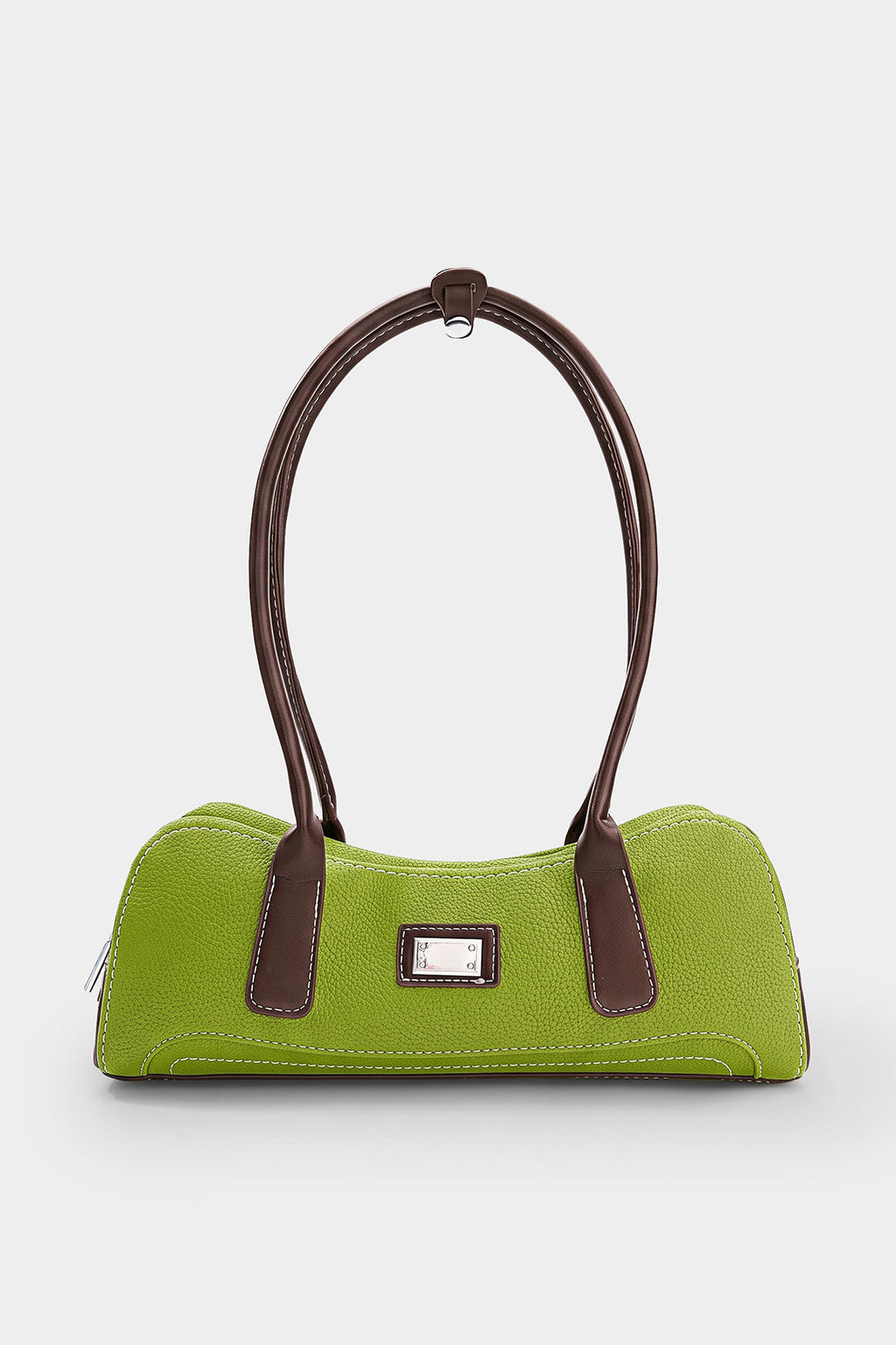 Bags End Faux Leather Shoulder Tote Bag