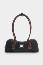 Bags End Faux Leather Shoulder Tote Bag