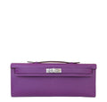 Hermes Kelly Cut Anemone Epsom Leather Palladium Hardware