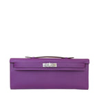 Hermes Kelly Cut Anemone Epsom Leather Palladium Hardware