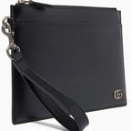 Gucci GG Marmont Smooth Leather Pouch – Black