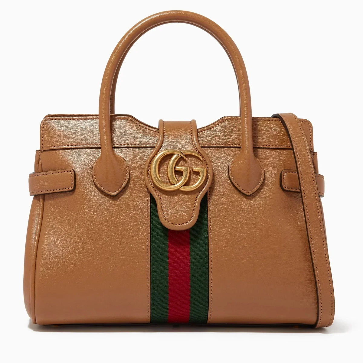 Gucci Small Dahlia GG Handle Bag – Brown