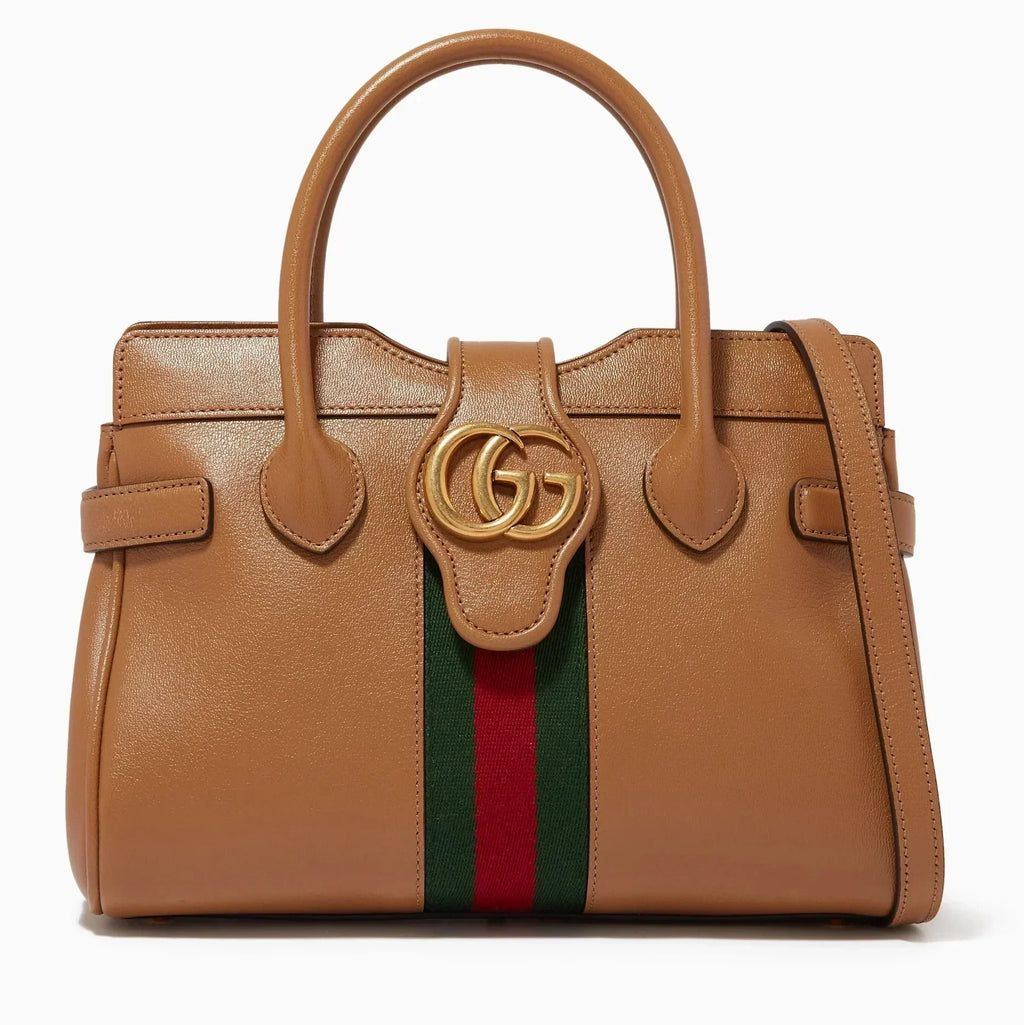 Gucci Small Dahlia GG Handle Bag – Brown