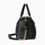 Gucci GG Emblem Small Boston Top Handle Bag – Black
