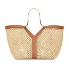 Gucci Raffia Y Tote Bag – Beige