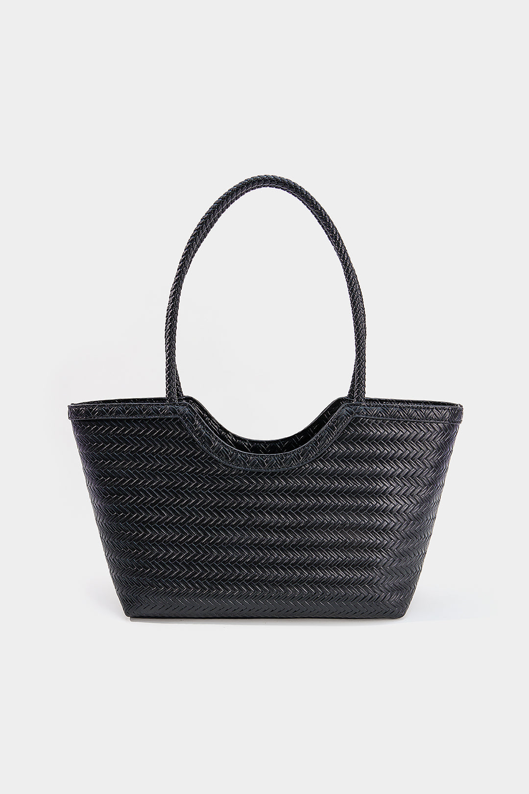Bags End Solid Woven Tote Bag