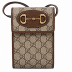 Gucci GG Supreme Mini Horsebit 1955 Crossbody Bag – Beige