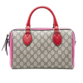 Gucci GG Supreme Small Boston Bag – Hibiscus Pink