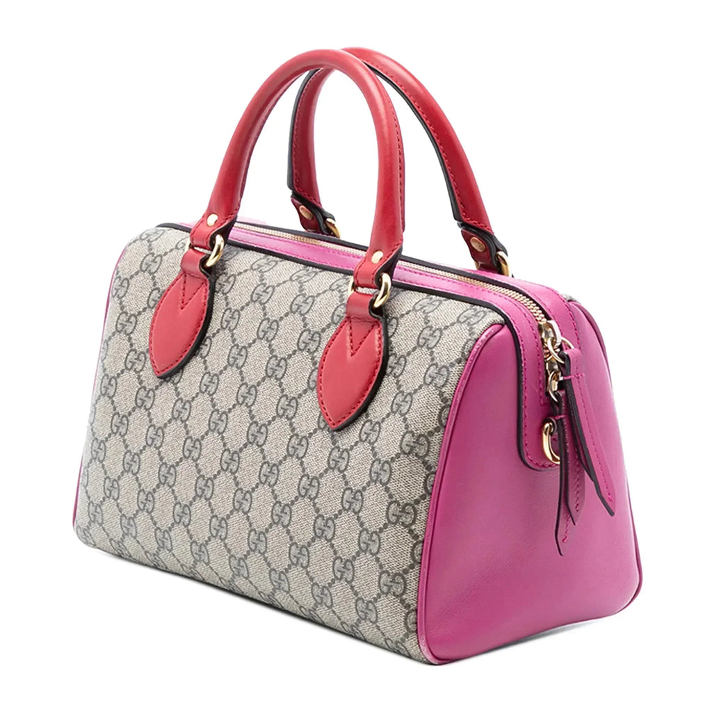 Gucci GG Supreme Small Boston Bag – Hibiscus Pink