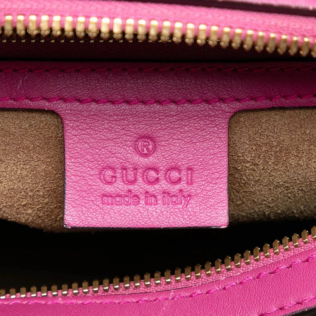 Gucci GG Supreme Small Boston Bag – Hibiscus Pink