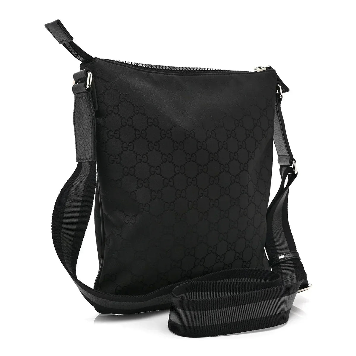 Gucci Guccissima Signature Messenger Bag – Black