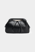Bags End Faux Leather Metallic Chain Clutch Bag