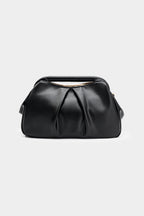 Bags End Faux Leather Metallic Chain Clutch Bag