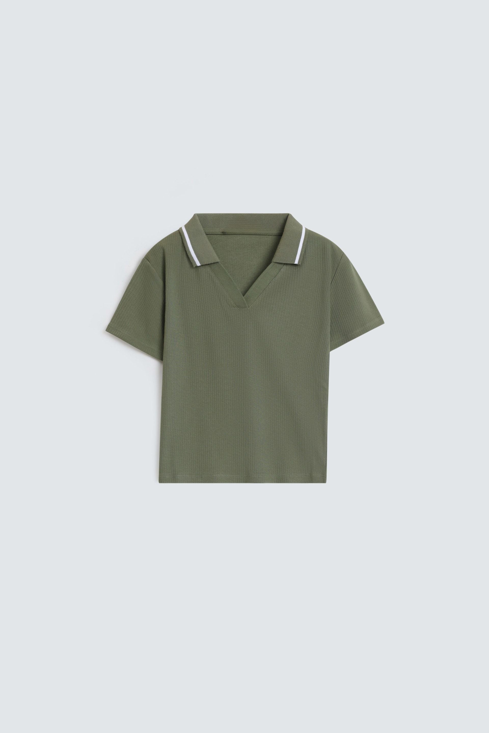 Bags End Women's Cropped Slim Fit Polo Shirt