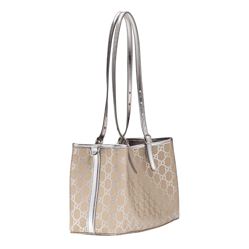 Gucci GG Supreme Monogram Canvas Tote Bag – Beige