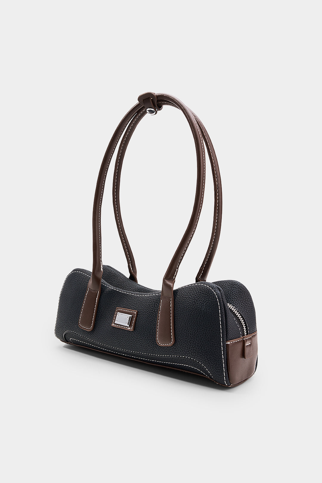 Bags End Faux Leather Shoulder Tote Bag