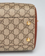 Gucci GG Supreme Canvas Small Boston Handbag – Beige