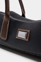 Bags End Faux Leather Shoulder Tote Bag
