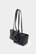 Bags End Solid Faux Leather Shoulder Bag
