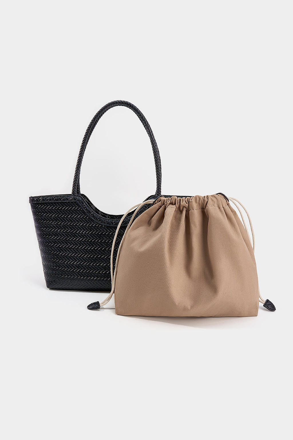 Bags End Solid Woven Tote Bag