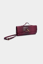 Bags End Crocodile Skin Pattern Faux Leather Clutch Bag
