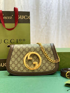 Gucci Blondie Shoulder Bag - Beige in Beige - detail view 10 showing the bag's shape, finish and visible design details.