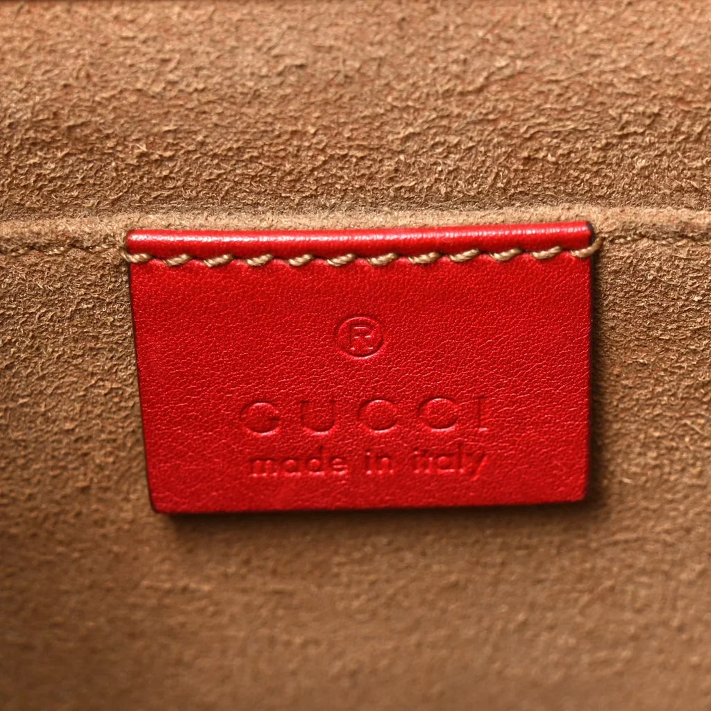 Gucci Padlock Small Shoulder Bag – Red