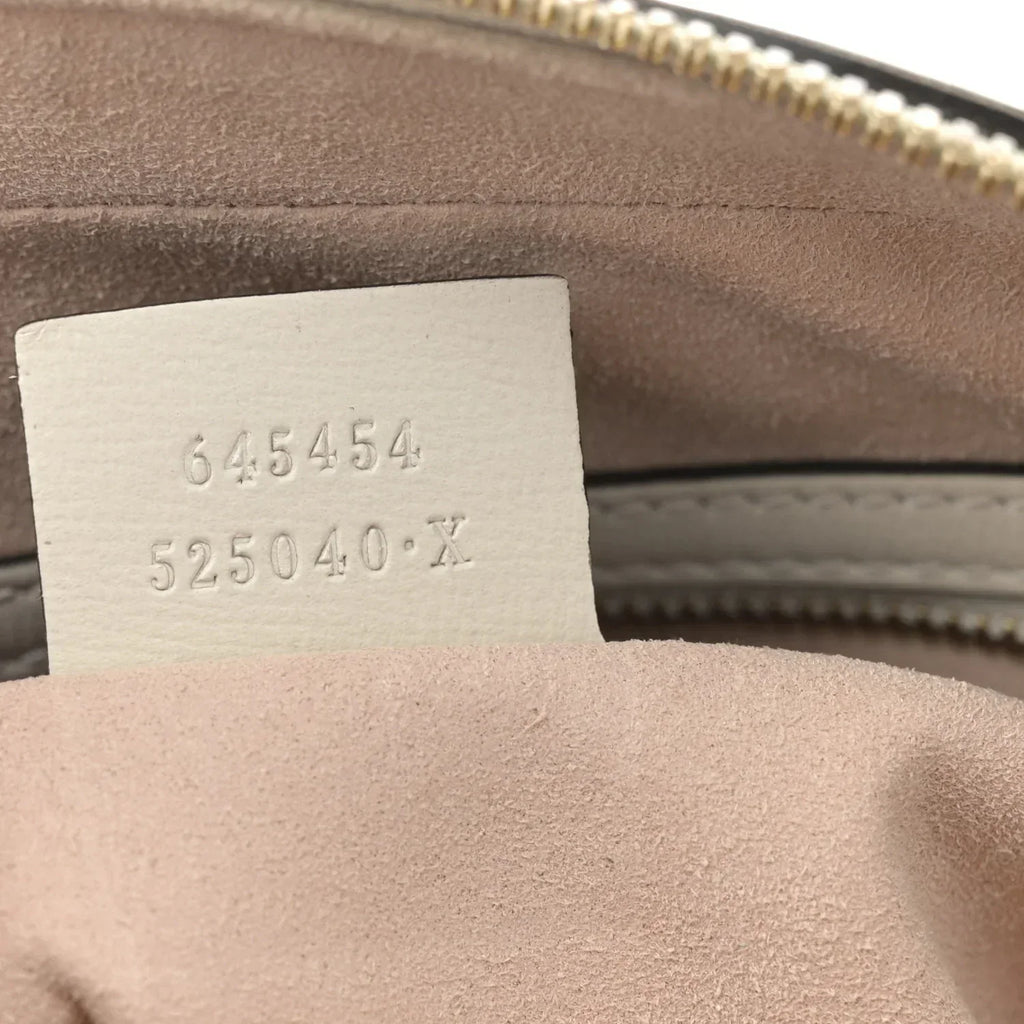 Gucci Horsebit 1955 Small Shoulder Leather Bag – Mystic White