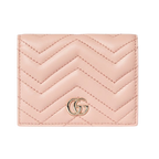 Gucci GG Marmont Card Case Wallet – Light Pink