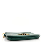 Gucci Blondie Small Shoulder Bag - Green in Green - detail view 4 showing the bag's shape, finish and visible design details.