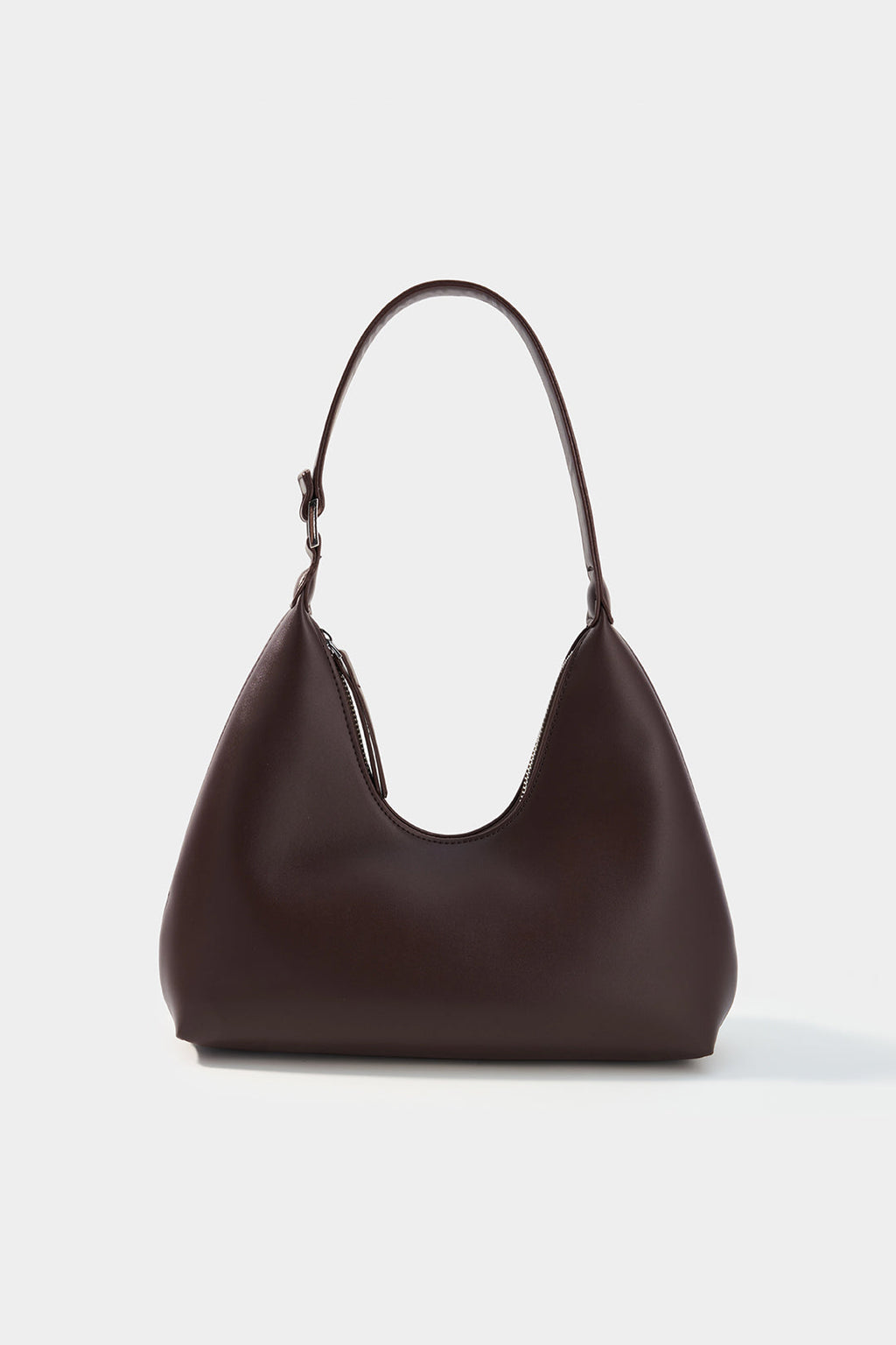 Bags End Faux Leather Zipper Tote Bag