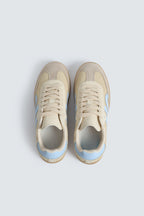 Bags End Women's Taupe Low-Top Mesh Sneakers