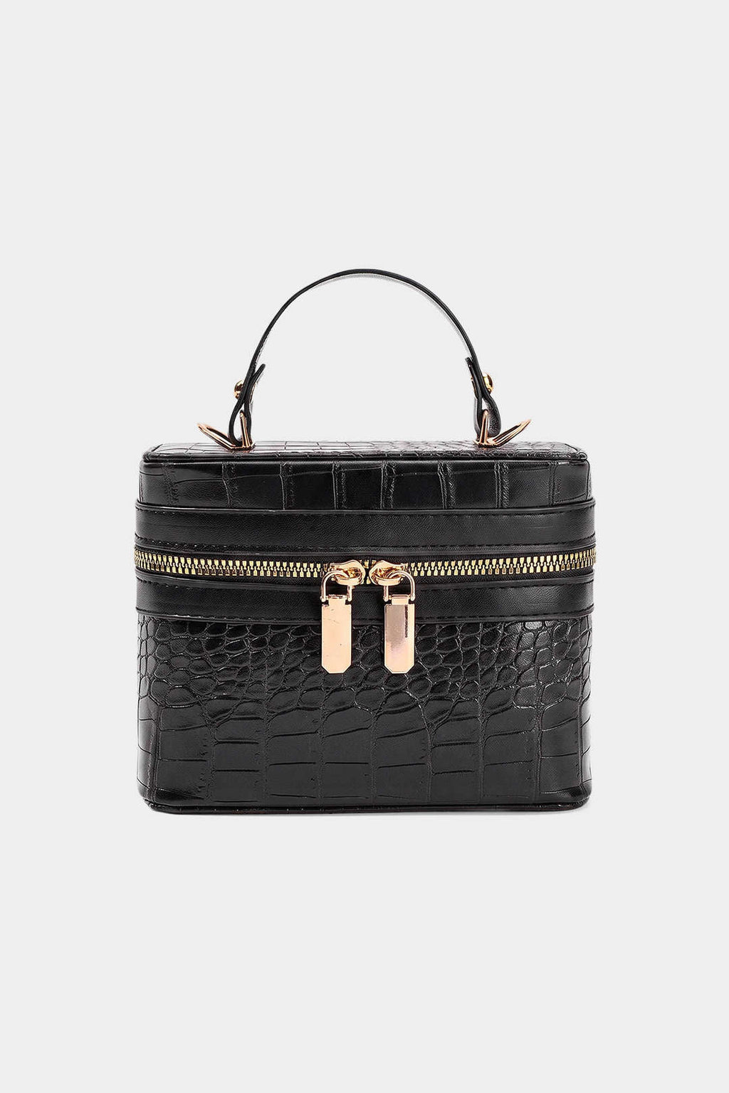 Bags End Faux Leather Zipper Bag
