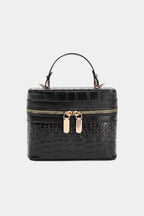 Bags End Faux Leather Zipper Bag