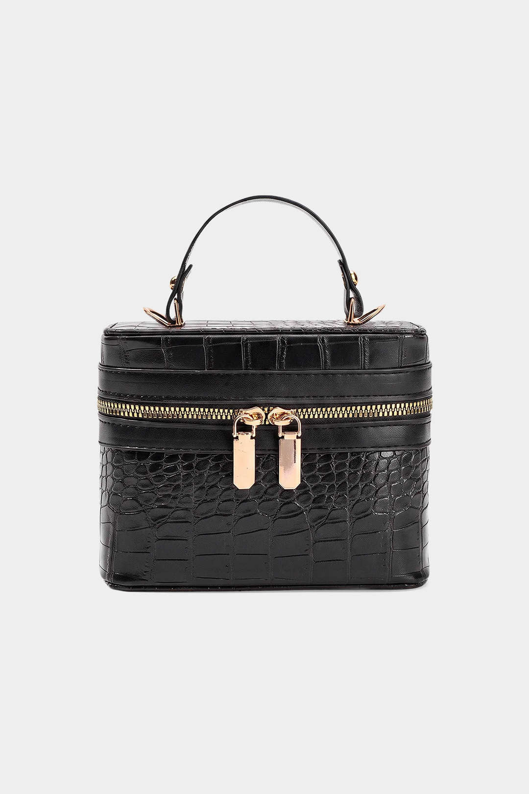 Bags End Faux Leather Zipper Bag