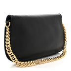 Gucci Blondie Shoulder Bag - Black in Black - side view showing the bag's shape, finish and visible design details.