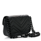 Gucci GG Marmont Leather Chain Belt Bag – Black
