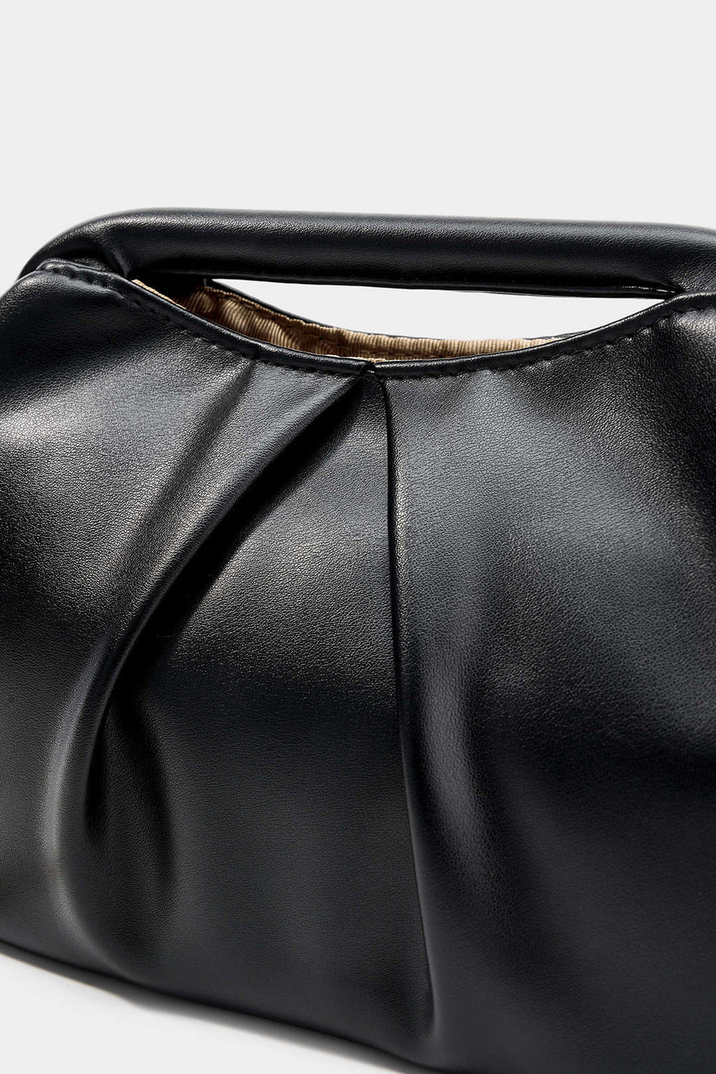 Bags End Faux Leather Metallic Chain Clutch Bag